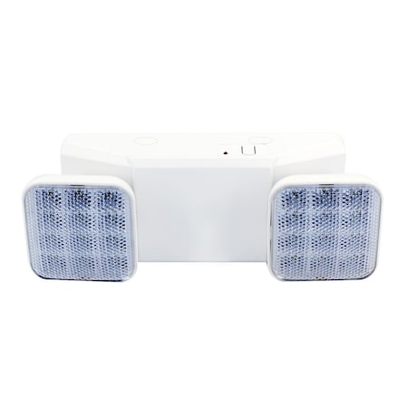 L1 LED Double Square Head Bug Eye Emergency Light, 2W, Emergency Watt 1.5W, UL Listed LOC-EMGY-DSQBE